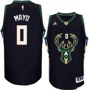 Maillot NBA Authentic O.J. Mayo #0 Milwaukee Bucks Alternate Noir - Homme