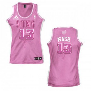 Phoenix Suns Steve Nash #13 Fashion Swingman Maillot d'équipe de NBA - Rose pour Femme