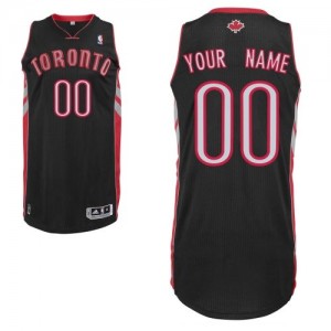Maillot NBA Noir Authentic Personnalisé Toronto Raptors Alternate Enfants Adidas