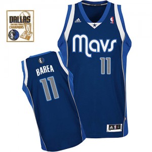 Maillot Swingman Dallas Mavericks NBA Alternate Champions Patch Bleu marin - #11 Jose Barea - Homme