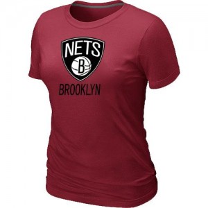 Brooklyn Nets Big & Tall Tee-Shirt d'équipe de NBA - Rouge pour Femme