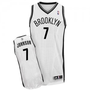Maillot NBA Authentic Joe Johnson #7 Brooklyn Nets Home Blanc - Homme
