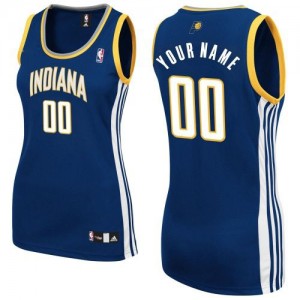 Maillot Indiana Pacers NBA Road Bleu marin - Personnalisé Authentic - Femme