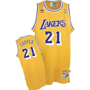 Maillot NBA Los Angeles Lakers #21 Michael Cooper Or Mitchell and Ness Swingman Throwback - Homme