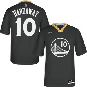 Maillot Adidas Noir Alternate Authentic Golden State Warriors - Tim Hardaway #10 - Homme