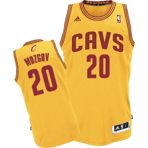 Maillot NBA Authentic Timofey Mozgov #20 Cleveland Cavaliers Alternate Or - Homme