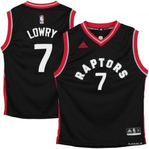 Maillot Authentic Toronto Raptors NBA Noir - #7 Kyle Lowry - Homme