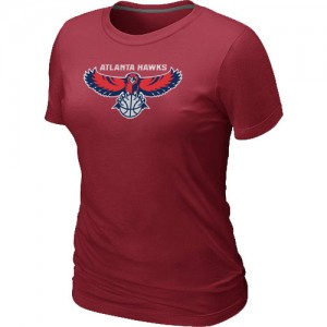 Atlanta Hawks Big & Tall Tee-Shirt d'équipe de NBA - Rouge pour Femme