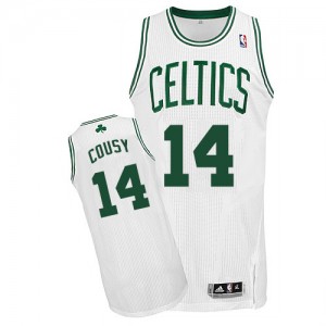 Maillot Authentic Boston Celtics NBA Home Blanc - #14 Bob Cousy - Homme