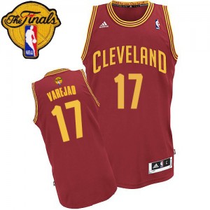 Maillot Swingman Cleveland Cavaliers NBA Road 2015 The Finals Patch Vin Rouge - #17 Anderson Varejao - Homme
