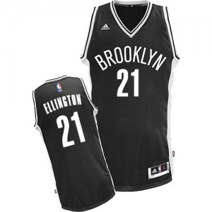 Maillot NBA Noir Wayne Ellington #21 Brooklyn Nets Road Swingman Homme Adidas