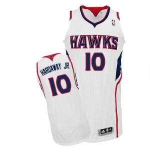 Maillot NBA Atlanta Hawks #10 Tim Hardaway Jr. Blanc Adidas Authentic Home - Homme