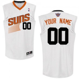 Phoenix Suns Personnalisé Adidas Home Blanc Maillot d'équipe de NBA Braderie - Authentic pour Femme