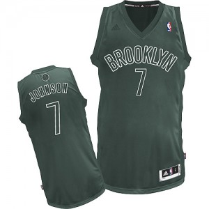 Brooklyn Nets #7 Adidas Big Color Fashion Gris Swingman Maillot d'équipe de NBA achats en ligne - Joe Johnson pour Homme