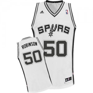 Maillot Swingman San Antonio Spurs NBA Home Blanc - #50 David Robinson - Homme