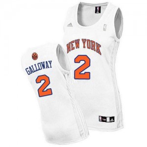 Maillot NBA Blanc Langston Galloway #2 New York Knicks Home Swingman Femme Adidas