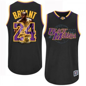 Los Angeles Lakers #24 Adidas Notorious Noir Authentic Maillot d'équipe de NBA en soldes - Kobe Bryant pour Homme
