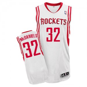 Houston Rockets KJ McDaniels #32 Home Authentic Maillot d'équipe de NBA - Blanc pour Homme