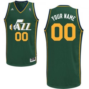 Maillot NBA Vert Swingman Personnalisé Utah Jazz Alternate Homme Adidas