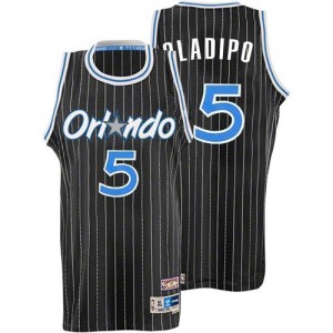 Orlando Magic #5 Adidas Throwback Noir Authentic Maillot d'équipe de NBA magasin d'usine - Victor Oladipo pour Homme