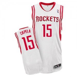 Maillot NBA Blanc Clint Capela #15 Houston Rockets Home Authentic Homme Adidas