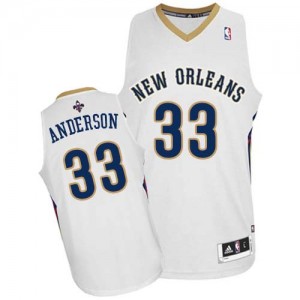 New Orleans Pelicans #33 Adidas Home Blanc Authentic Maillot d'équipe de NBA Expédition rapide - Ryan Anderson pour Homme