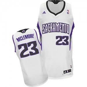 Maillot NBA Blanc Ben McLemore #23 Sacramento Kings Home Swingman Homme Adidas