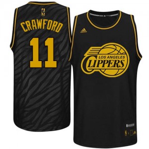 Maillot Authentic Los Angeles Clippers NBA Precious Metals Fashion Noir - #11 Jamal Crawford - Homme