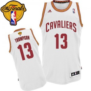 Maillot Swingman Cleveland Cavaliers NBA Home 2015 The Finals Patch Blanc - #13 Tristan Thompson - Homme