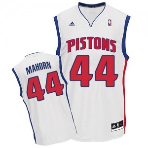 Maillot Adidas Blanc Home Swingman Detroit Pistons - Rick Mahorn #44 - Homme