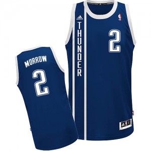 Oklahoma City Thunder #2 Adidas Alternate Bleu marin Swingman Maillot d'équipe de NBA vente en ligne - Anthony Morrow pour Homme