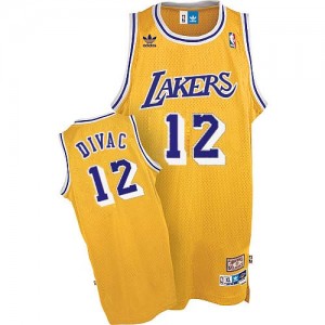 Maillot NBA Swingman Vlade Divac #12 Los Angeles Lakers Throwback Or - Homme