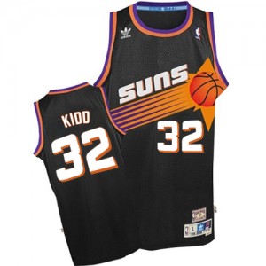 Maillot NBA Phoenix Suns #32 Jason Kidd Noir Adidas Swingman Throwback - Homme