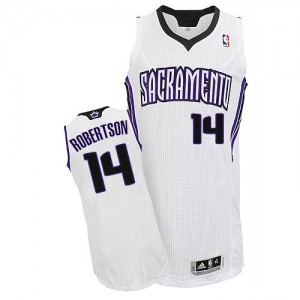 Sacramento Kings Oscar Robertson #14 Home Authentic Maillot d'équipe de NBA - Blanc pour Homme