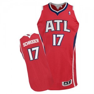 Maillot NBA Authentic Dennis Schroder #17 Atlanta Hawks Alternate Rouge - Homme