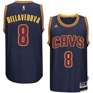 Maillot NBA Bleu marin Matthew Dellavedova #8 Cleveland Cavaliers Swingman Homme Adidas