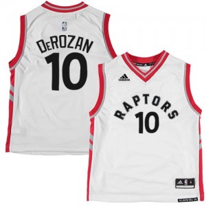 Toronto Raptors DeMar DeRozan #10 Authentic Maillot d'équipe de NBA - Blanc pour Homme
