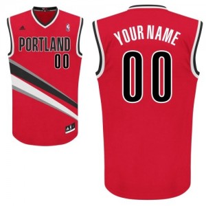 Portland Trail Blazers Personnalisé Adidas Alternate Rouge Maillot d'équipe de NBA pas cher - Swingman pour Homme