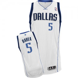 Maillot Authentic Dallas Mavericks NBA Home Blanc - #5 Jose Juan Barea - Homme