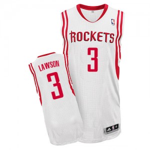 Houston Rockets Ty Lawson #3 Home Authentic Maillot d'équipe de NBA - Blanc pour Homme