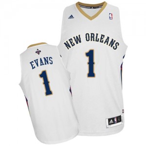 Maillot Adidas Blanc Home Swingman New Orleans Pelicans - Tyreke Evans #1 - Homme