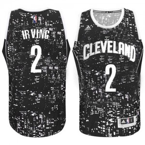 Cleveland Cavaliers #2 Adidas City Light Noir Authentic Maillot d'équipe de NBA Vente pas cher - Kyrie Irving pour Homme