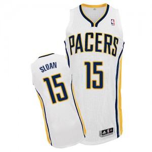 Maillot Adidas Blanc Home Authentic Indiana Pacers - Donald Sloan #15 - Homme