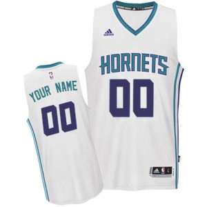 Maillot NBA Blanc Authentic Personnalisé Charlotte Hornets Home Homme Adidas