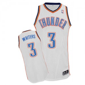 Oklahoma City Thunder #3 Adidas Home Blanc Authentic Maillot d'équipe de NBA pour pas cher - Dion Waiters pour Homme