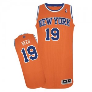 Maillot NBA Orange Willis Reed #19 New York Knicks Alternate Authentic Homme Adidas