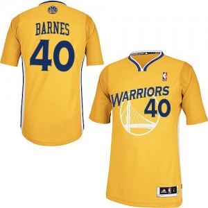 Golden State Warriors #40 Adidas Alternate Or Authentic Maillot d'équipe de NBA vente en ligne - Harrison Barnes pour Homme
