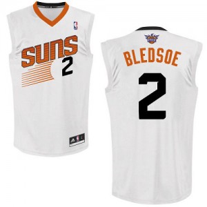 Maillot NBA Phoenix Suns #2 Eric Bledsoe Blanc Adidas Authentic Home - Homme