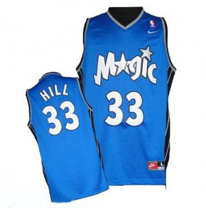 Maillot Nike Bleu royal Throwback Swingman Orlando Magic - Grant Hill #33 - Homme