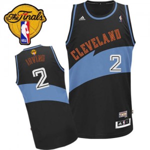 Maillot NBA Authentic Kyrie Irving #2 Cleveland Cavaliers ABA Hardwood Classic 2015 The Finals Patch Noir - Homme